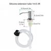 Sink Soap Dispenser Brushed Stainless Steel Sink Soap Dispenser with Silicone Extension Tube for Kitchen