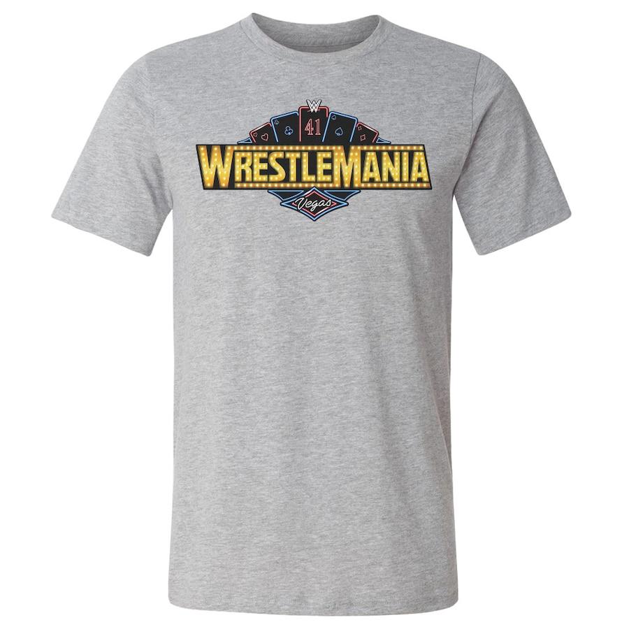 Tricou Unisex 500 Level Gri Heather WrestleMania 41 WWE Tricou Sport Mânecă Scurtă Bumbac Topuri Tricouri Haine de Vară Tricou