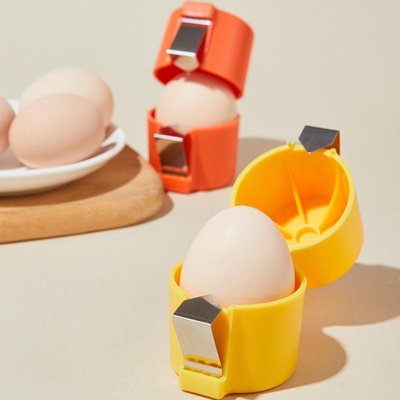 Hot Sale Egg Topper Shell Cutter Beater Raw Egg Cracker Separator Filter Egg Opener Yellow/Orange/Rose Red Kitchen Baking Tools
