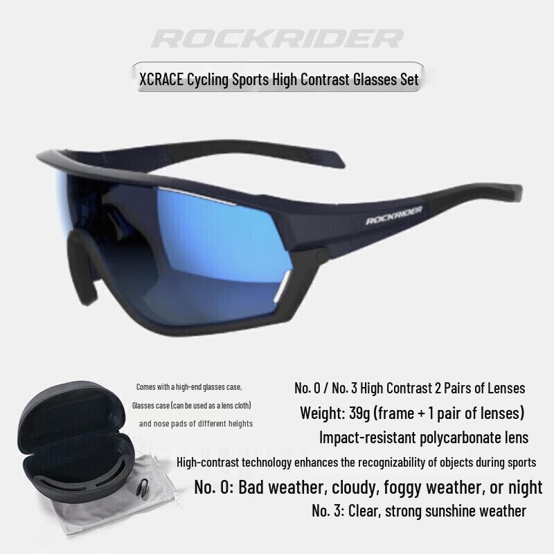 Decathlon Anti-Beschlag Sonnenbrille für Radfahren & Laufen