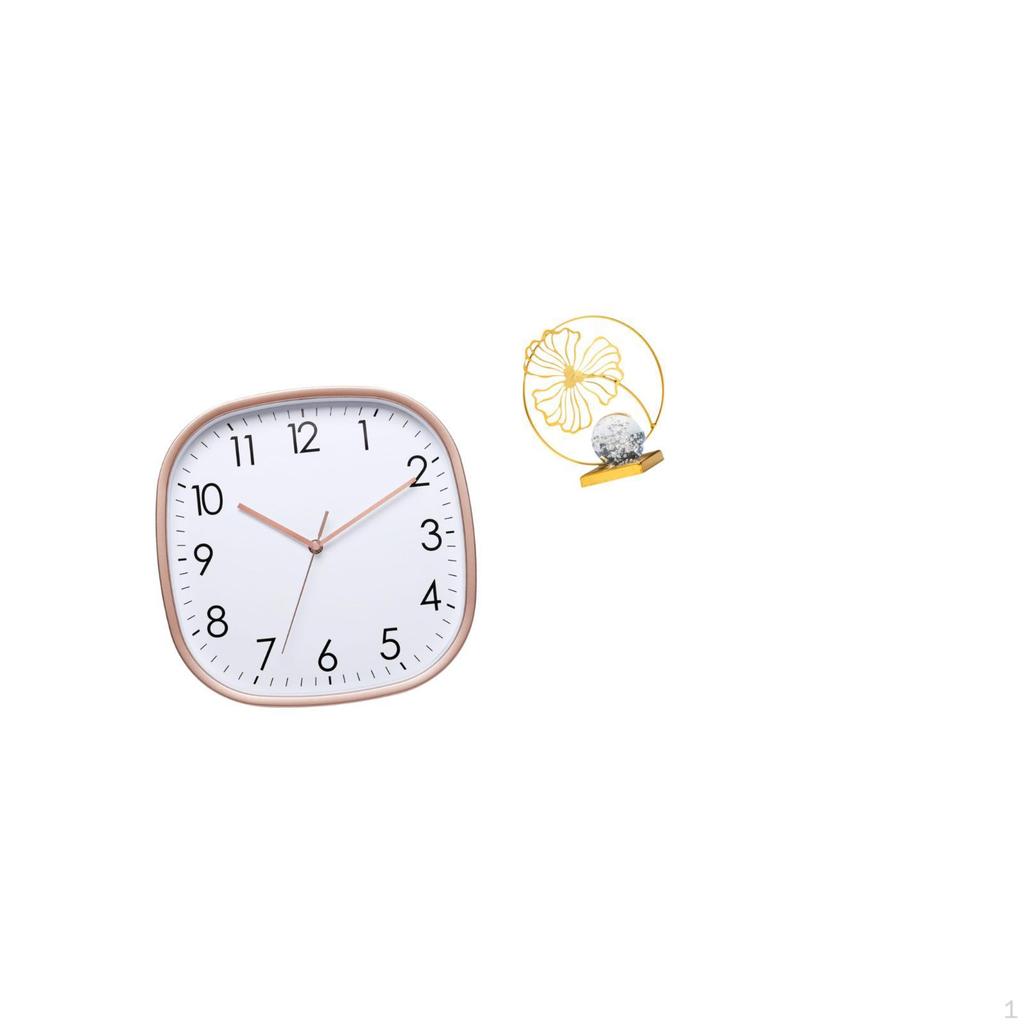 Vintage Iron Wall Clock Statue Digital Hanging Design Large Art Practical Low Noise Collectible