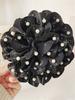 1 Women's Spring New Beads Full of Stars Large Elegant Flower Grab Clip Hair Clip Hair Accessories Net Red Ponytail Hair Clip