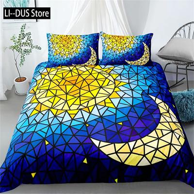 Duvet Cover Stars Bedding Set Night Sky Kids Girls Boys Night Sky Duvet Cover Set Dark Blue Galaxy For Women Children Room Decor