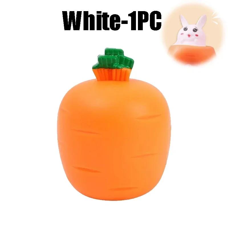 Fun Squeeze Carrot Rabbit Sensory Toy Stress Relief Fidget Gadget Pocket Sized Decompression Travel Companion
