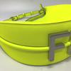 Fendi 8BR798 Graffiti Hobo Bag Shoulder Bag Leather yellow/SilverHardware Unused