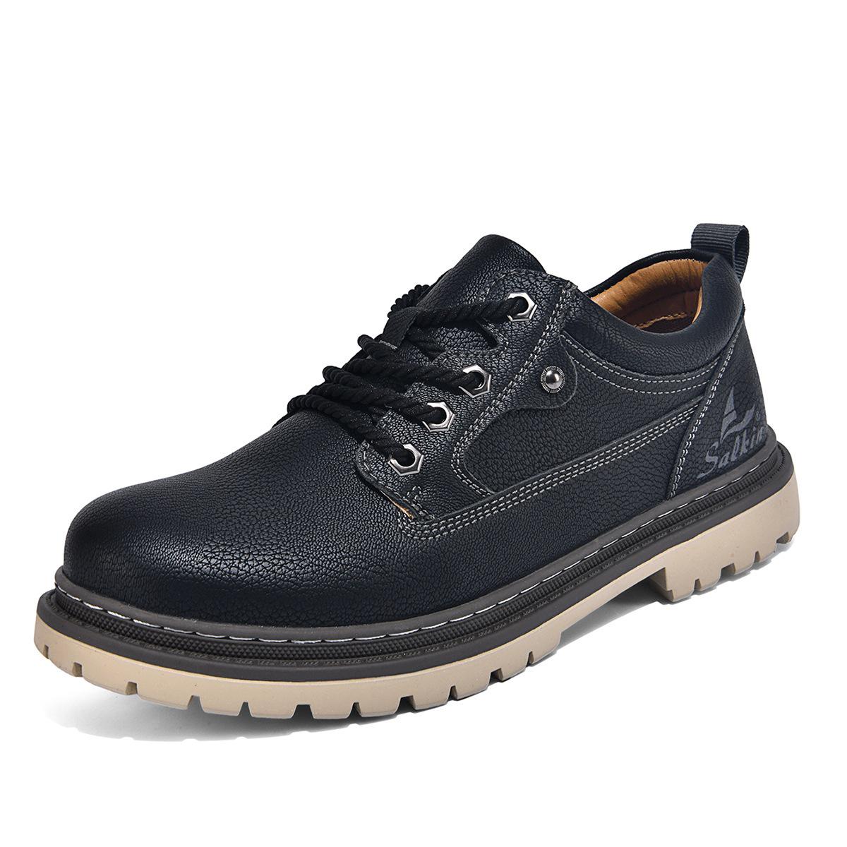 Men s Trendy Mid-Top Autumn British Style Work Boots 45