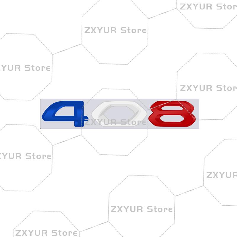 Metal For w333 2008 3008 4008 5008 208 308 408 508 Tricolor Emblem Car Sticker Letter Badge Decal Body Rear End Trunk Decor 333w