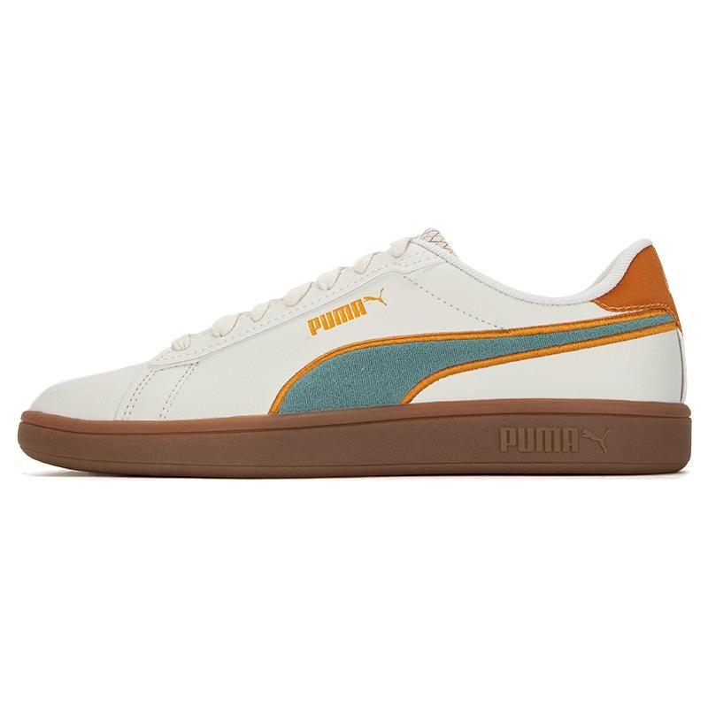 Puma Smash 3.0 Retro Prep Low Top Sneakers Unisex Sneakers White Gray Blue 389376-02