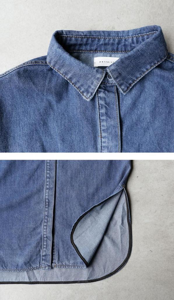 Antiqua Denim Shirt Long Free Size Vintage Dress, Sleeve, Women's, 20, Blue, PK-00475