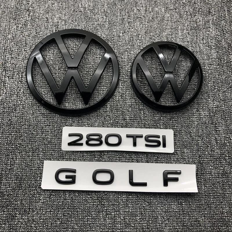 

2025 Hot Car front badge logo covered ABS sticker For Volkswagen Golf 5/6/7/7.5/8 280TSI front and rear logo trunk lid badge mod MK8