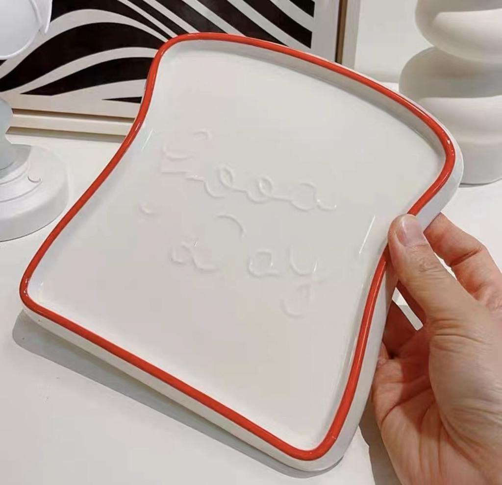 Breakfast bread plate, ceramic creative plate, steak plate, dessert plate