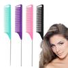 Pro Pointed Tail Salon Hairdressing Hair Styling Anti-static Comb Hair Brush Steel Needle Pin Rat Tail Combs Barber Accessories