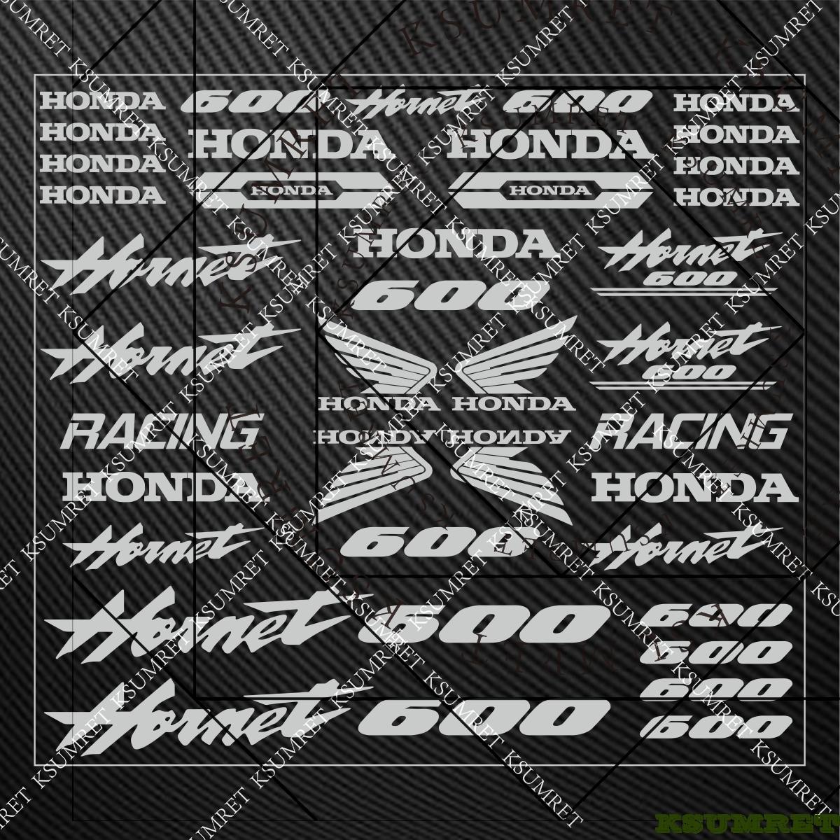 AAADF1 Reflective For Honda Hornet 600 Stickers Motorcycle Sticker Hornet 600 Skateboard Helmet Fuel Tank Tail Box Decals