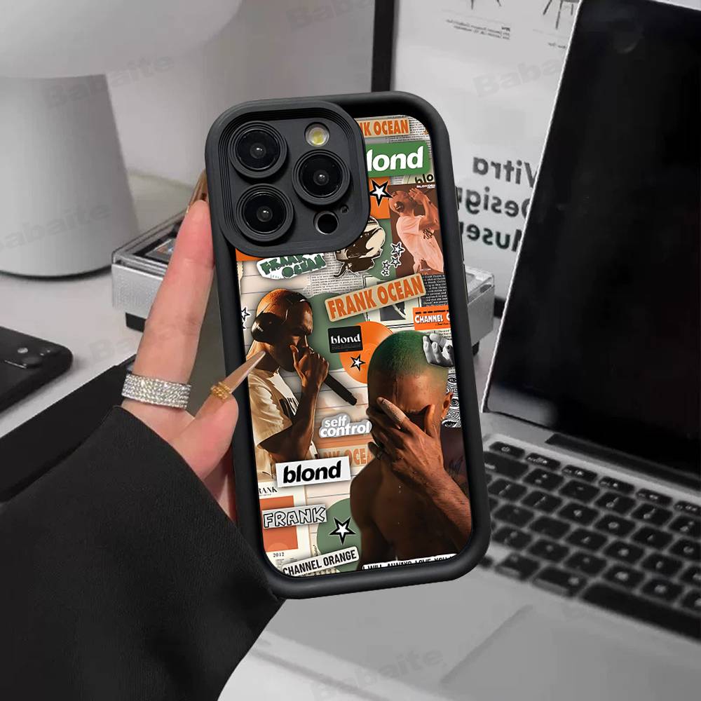 F-Frank Singer Ocean Silicone Soft Phone Case For IPhone 17 16 14 13 12 11 15 Pro Max Plus Air Cover