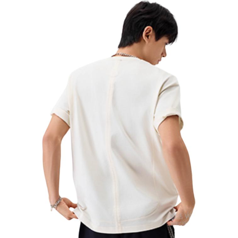 Li Ning x CHENGLONG,LIANMINGKUAN T Shirt Men's Papyrus White AHSV095-1