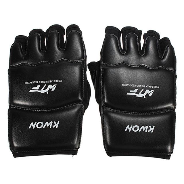 New Leather Half Finger Kids Children Karate Boxing Gloves Mitts Sanda Karate Sandbag Taekwondo Protector Gloves MMA Muay Thai