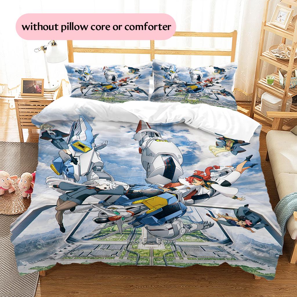 Mobile Suit Gundam Epic Battle Bedding Set Duvet Cover Pillowcase No Filler, Soft Home Bedroom Decor, Perfect Gift for Fans.chl