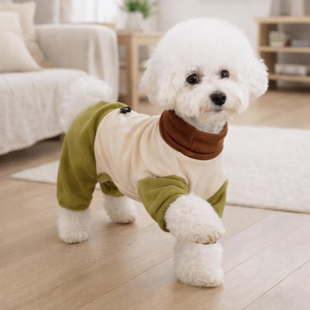 Warm Puppy Jumpsuits Windproof Dog Pullover Lightweight Dog Four-Legged Apparel  Daily Wear