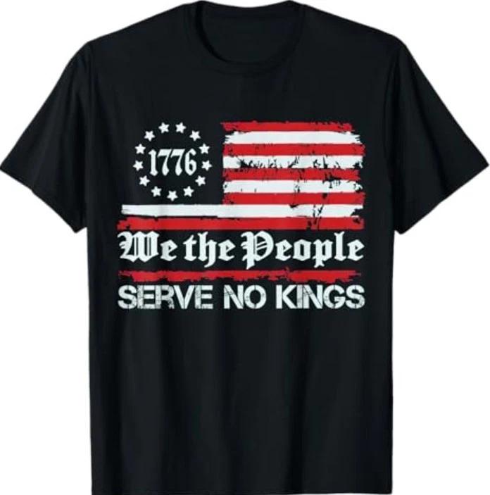 We The People Serve No Kings Shirt T-Shirt1 L