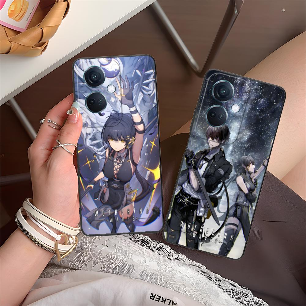 Wuthering Waves Rover Mobile Phone Case for OPPO Reno 14 13 12 11 10 9 8 7 6 5 F T Pro 5G Colorful Printing Cover Pretty Cover