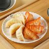 4Pcs Lifelike PVC Dumpling Models Realistic Food Decor for Restaurant Display Kitchen Ornament Photography Prop Simulation