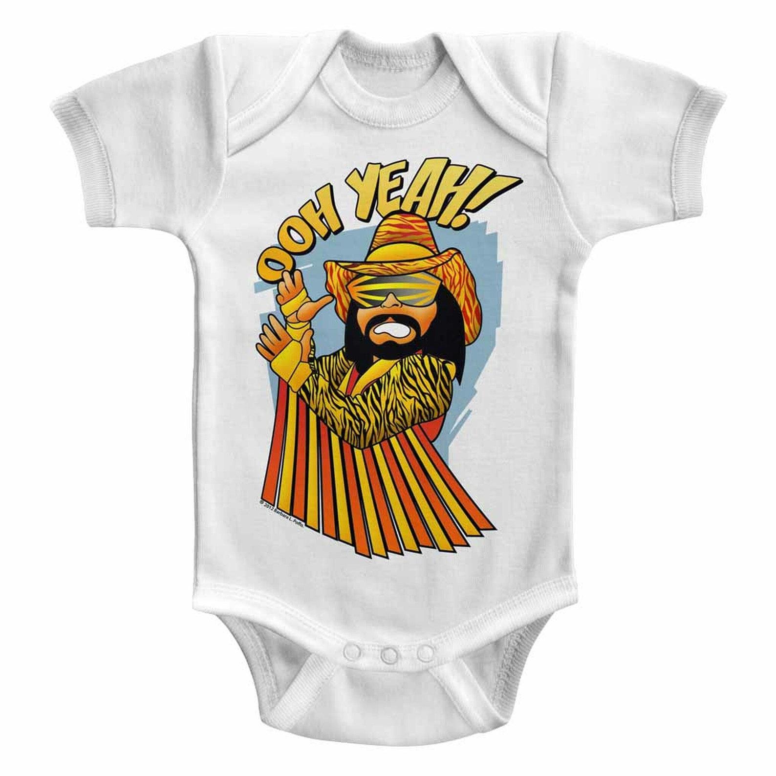 Macho Man Baby Oh White Infant Baby Onesie T-Shirt 4XL