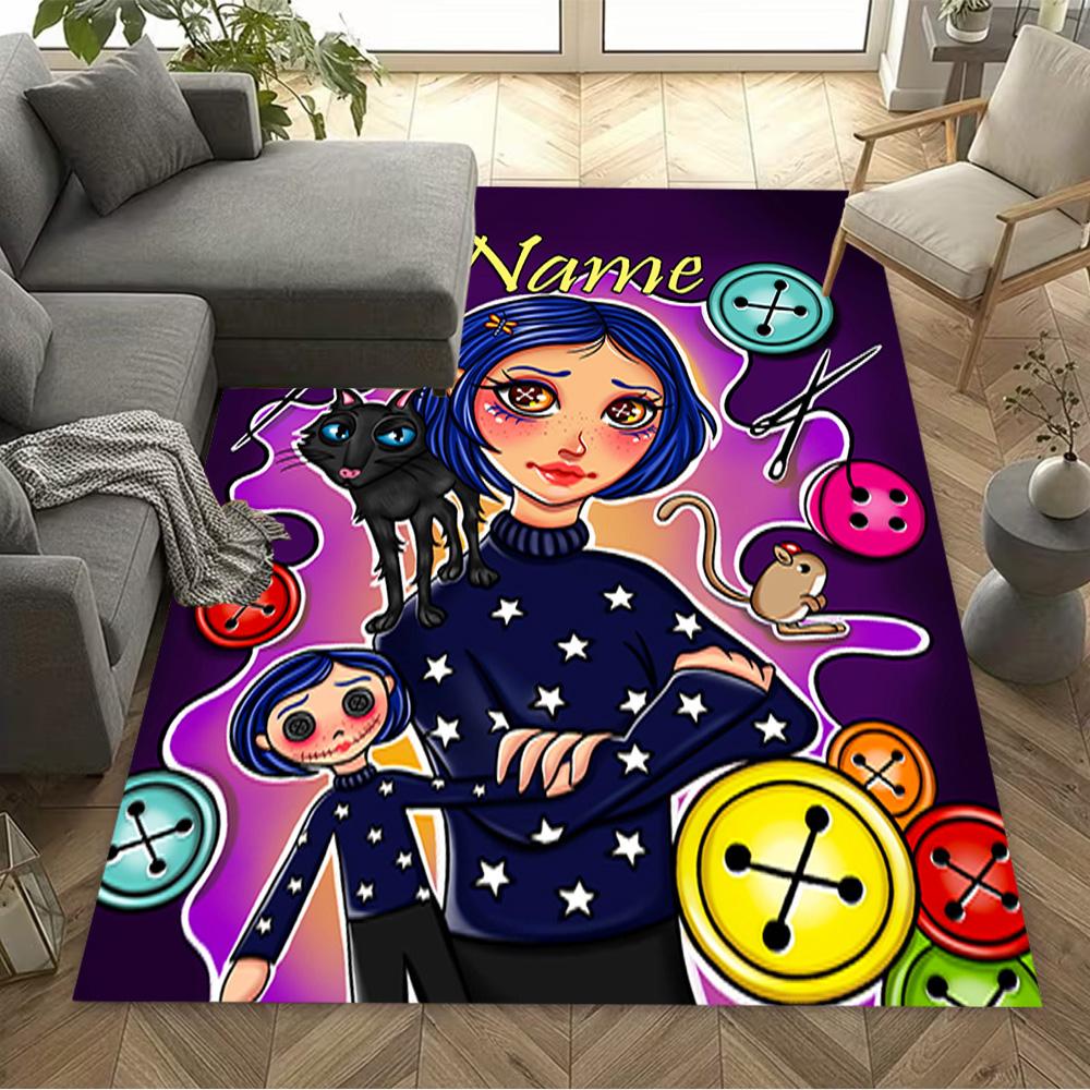 Fantasy World Personalized Text Area Rug Suitable for Decorate room Balcony Game Room Entryway Anti-slip Rug Office home decor Best for Christmas