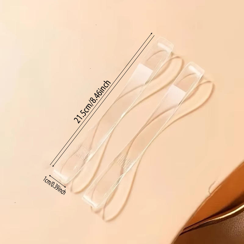10Pcs Invisible Elastic Silicone Transparent Shoelaces for High Heel Shoes Fashion Design High Quality Straps Ankle Shoelace