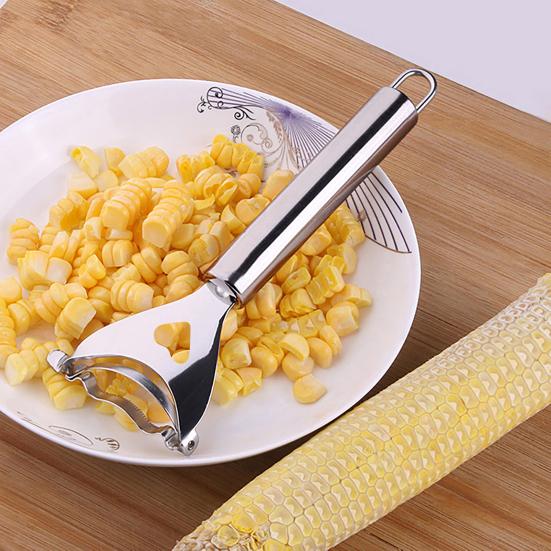 Corn Peeler Stainless Steel Corn Stripper Multi-Row Core Removal Tool Corn Cutter Slicer Kitchen Gadgets