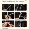 Invisible Sports Pants Belt Seamless Waist Drawstring Strap New Cord Lock Stopper  Rope Ends