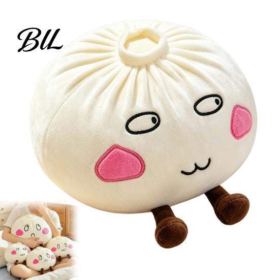 Kleines Schreibtischkissen Niedliches Knödel-Plüschkissen, Gedämpftes Brötchen Stofftier, Weiches Faules Bequemes Spielzeug Geschenk Sofakissen, 28/40cm Heimdekoration für