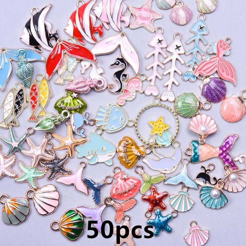 Different Random Mix Enamel Flower Charms For Jewelry Making Supplies Cute Tulip Tulip Rose Flowers Plant Charm Pendant Breloque