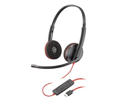 Poly Wired Headset BlackWire 3220 Connection Binaural Noise Canceling (old Model) USB-C/A