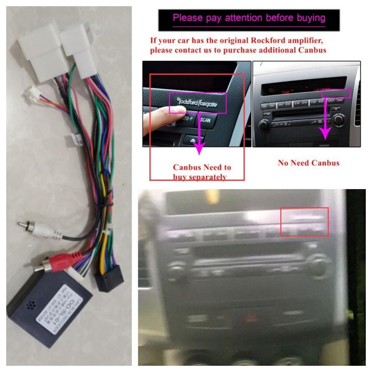 

High Power Cable Harness Adapter With Canbus Box For Mitsubishi Stereo Radio Gps
