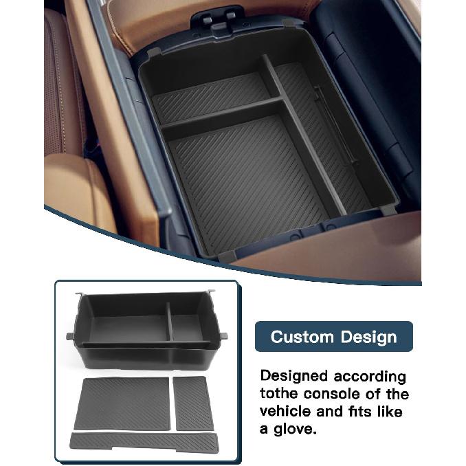 Ruiya 2026 Palisade Center Console Organizer for Hyundai Palisade 2026 Accessories ABS Material Upper Layer Armrest Console Organizer Compatible with