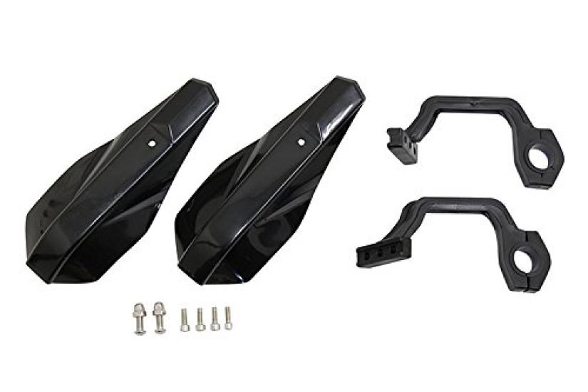 Bike Parts Center Knuckle Left and Right 314602 Visors, Universal, Set, Black,