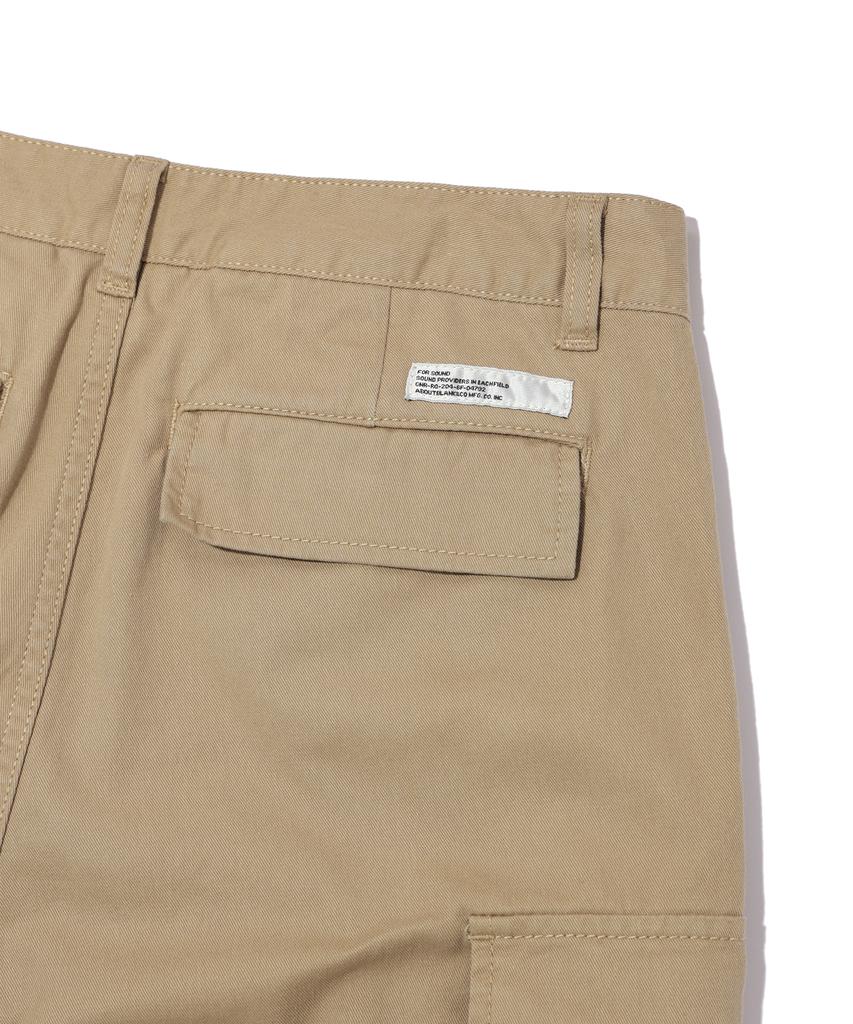 SOUNDSLIFE Wide Cargo Pants (Cotton) Beige
