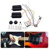 Prewired HH Guitar Pickups Replacement Part Set with 5 Way Converter Switch for Professional Sound On Electric Guitar