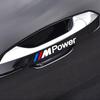 4Pcs Car Door Handle Stickers Tire Rear View Mirror Decals For BMW M E34 E36 E60 E90 E46 E39 E70 F10 F20 F30 X5 X6 X1 M3 M5 M6 E71 F01 F02 F87