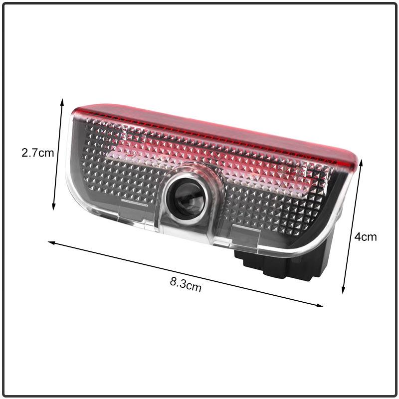 2 ks/Sada LED Logo Znak na Dveře Auta Vítecí Světlo Pro Volkswagen Santana GTI Rline Polo Golf Passat B5 B6 Touran Magotan Scirocco Lavida