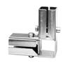 Square Pipe Fixed Joint Storage Rack Connector 3 Way Elbow Pipe Fitting for Fence Rail and Industrial Shelf Construction