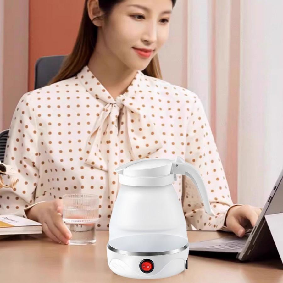 Faltbarer Wasserkocher 0,7L elektrischer Wasserkocher Reise tragbar lebensmittelechter Silikon-Wasserkocher