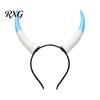 Retro Simulation Horn Headband Halloween Ram Headband, Detachable Devil Headpiece for Hair Accessory Carnival Party, Festival Cosplay Accessory, Stage