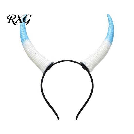 Retro Simulation Horn Headband Halloween Ram Headband, Detachable Devil Headpiece for Hair Accessory Carnival Party, Festival Cosplay Accessory, Stage