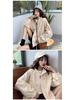 Autumn Winter Loose Fit Drawstring Jacket for Women - Korean College Style Casual Outerwear