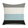 Nordic Simple Pillow Ins Blue Geometric Linen Cotton and Linen Sofa Car Polyester and Linen Pillow Cushion Cover
