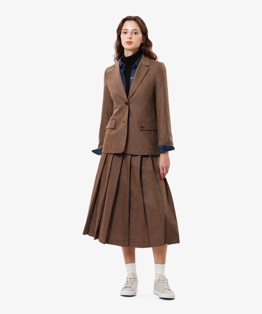 LACOSTE Women'S Wool Blended Slim Jacket Bf732E-56N Six