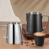 350/ML high-quality 304 stainless steel graduated cup, coffee milk foam pot, latte maker, professional coffee appliance