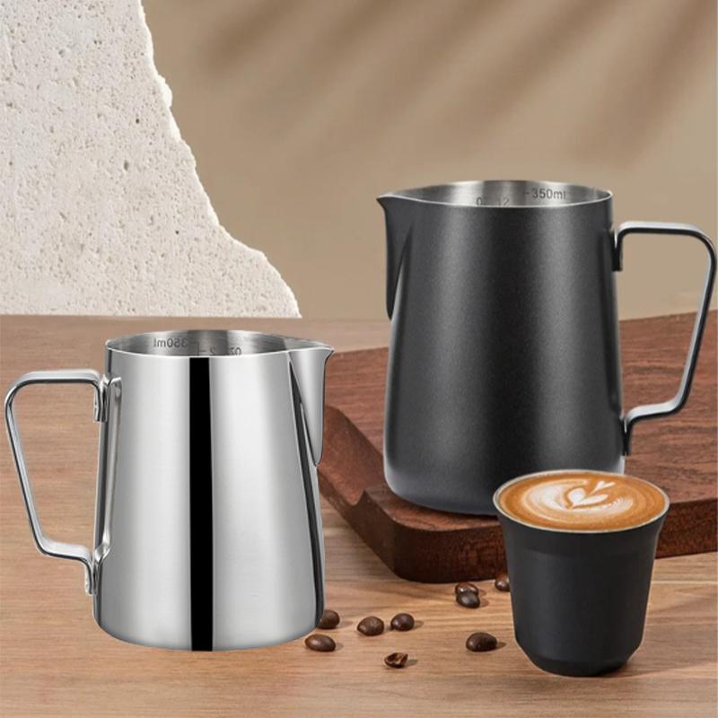 350/ML high-quality 304 stainless steel graduated cup, coffee milk foam pot, latte maker, professional coffee appliance