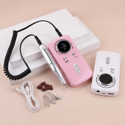 45000RPM Elektrische Nagel Bohrer Maschine Wiederaufladbare Maniküre Maschine Mit LCD Display Tragbare Akku-bohrschrauber Set Nail art Werkzeuge
